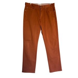 Peter Millar Mens 33 Pants Rust Orange Cotton Modal Stretch Golf Resort Business